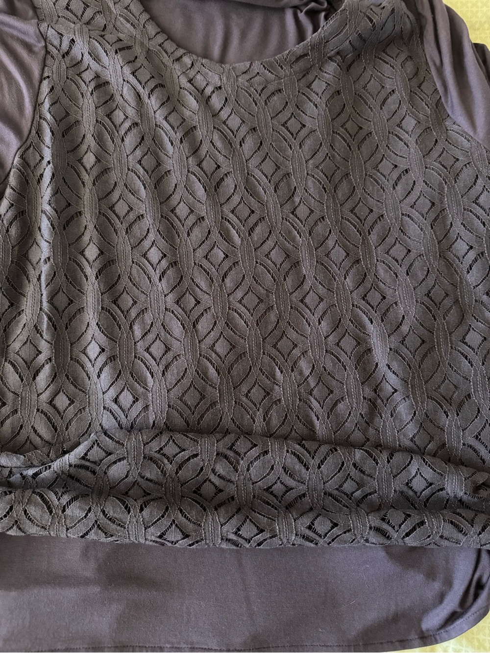 Croft & Barrow Mixed Media Lace
Blouse Plum Purple Plus Size 2X
3/4 Sleeve -NWOT - Picture 6 of 9